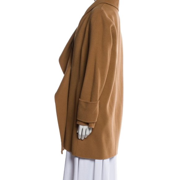 VINCE Drape Front Wool Coat - Picture 6 of 16